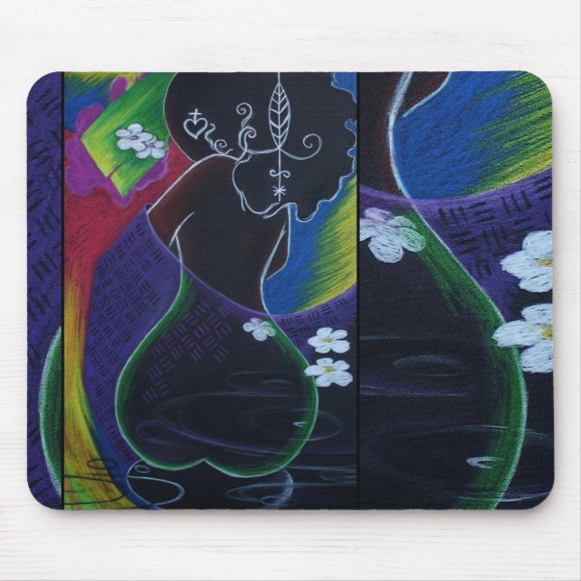 African Moon Miami Deco Mouse Pad (Front)