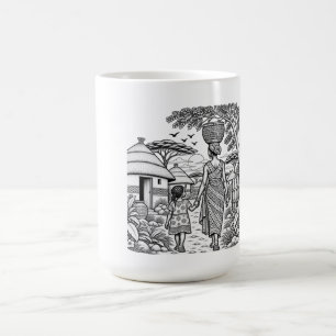 African Mother and Child Journey Coffee Mug