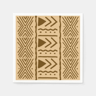 African Mud Cloth Bogolan Designer Paper Napkins