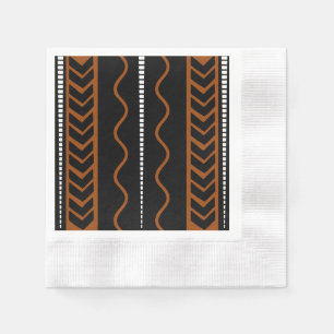 African Mud Cloth Design Napkins