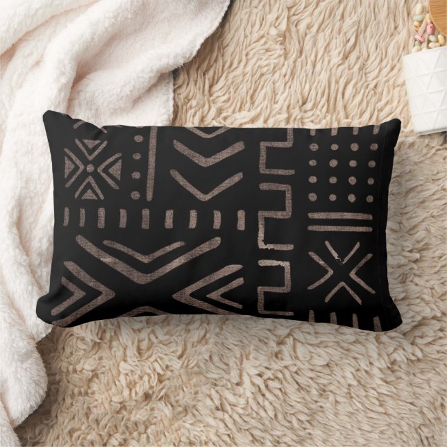  African Mud Cloth  Lumbar Cushion (Blanket)