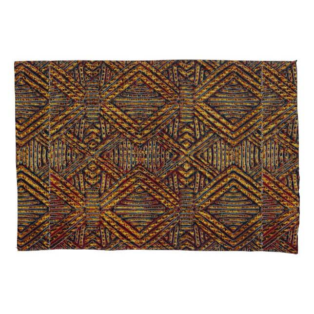 African Mud Cloth Motif Pillowcase (Front)