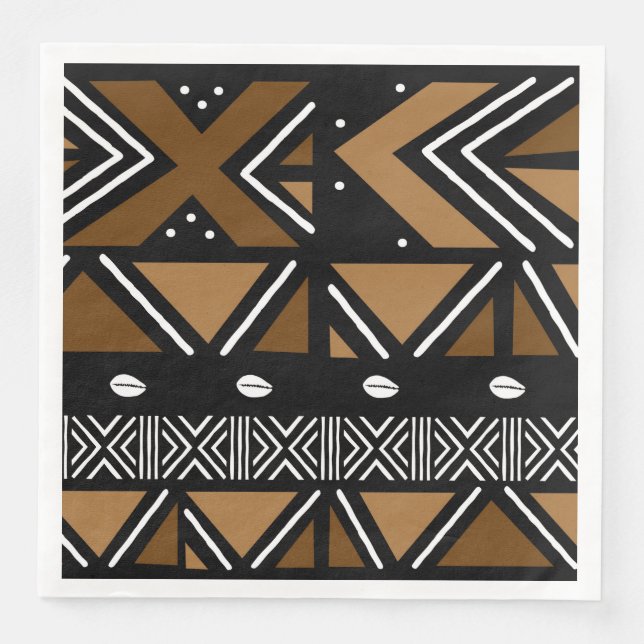 African Mud Cloth Printed Napkin (Front)