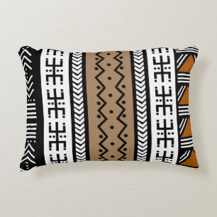African Mud Cloth Tote Bag Accent Pillow