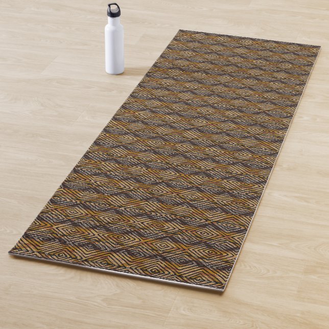 African Mud Cloth | Two Sided Designs Yoga Mat (In Situ)
