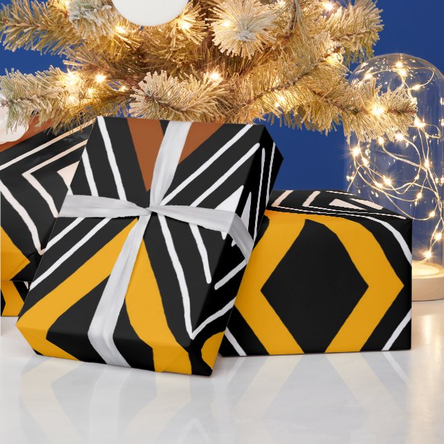 African Mud Cloth Wrapping Paper (Holidays)
