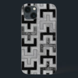 African Mudcloth Textile with Geometric Patterns iPhone 13 Case<br><div class="desc">This print was made by Norman Wyatt,  Jr. in the style of an African mudcloth. The mudcloth textile originated in Mali and is a sign of cultural identity. Display your love of global culture and geometric patterns by purchasing this print!</div>