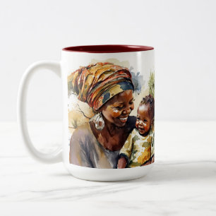 African Mum and Baby Mug