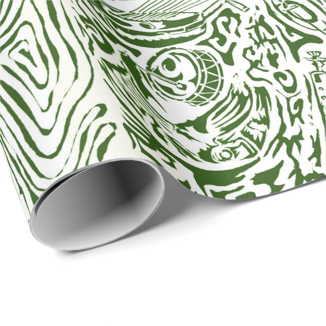 African music instruments wrapping paper (Roll Corner)