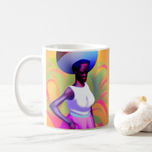 African Old Woman Carrying Vase On Her Head Coffee Mug
