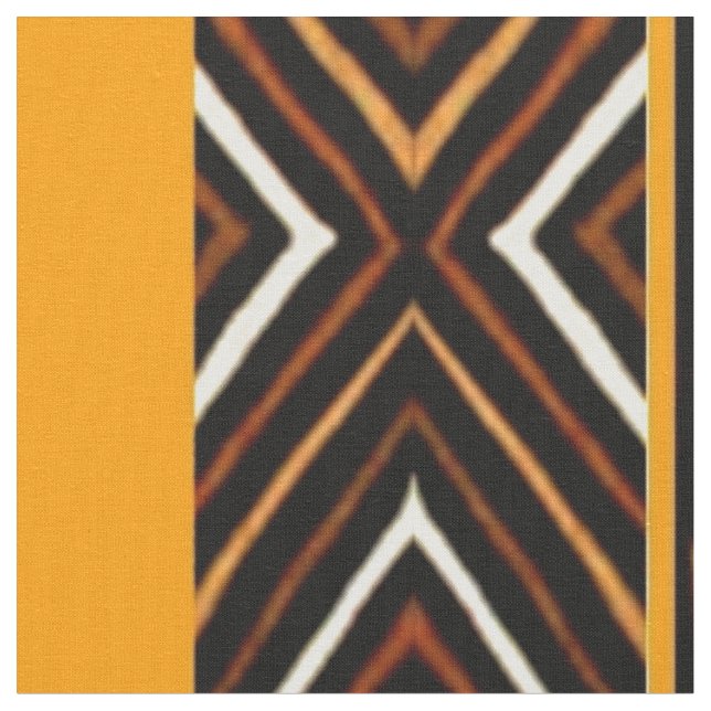 African orange fabric (Close Up)