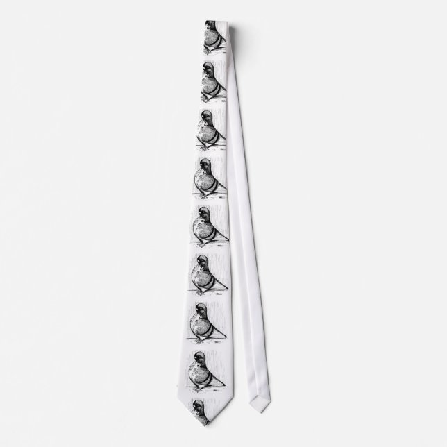 African Owl Pigeon 1978 Tie (Front)