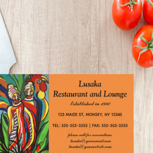 African Painting Business Card