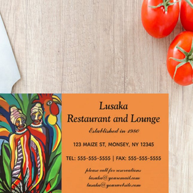 African Painting Business Card (Creator Uploaded)