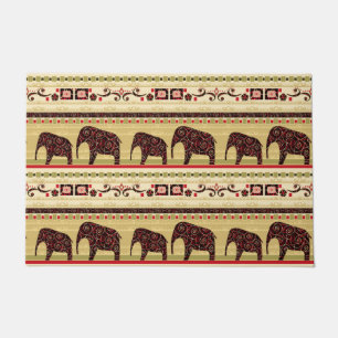 African patchwork doormat