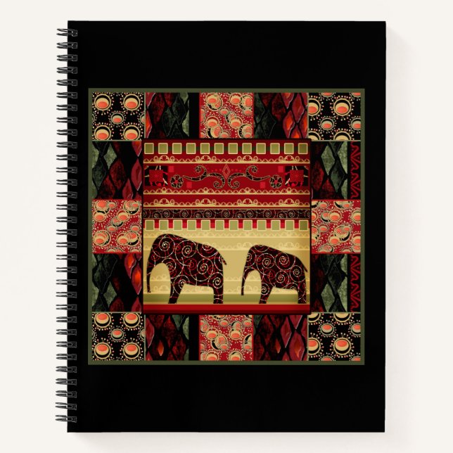 African patchwork notebook (Front)