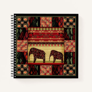 African patchwork notebook