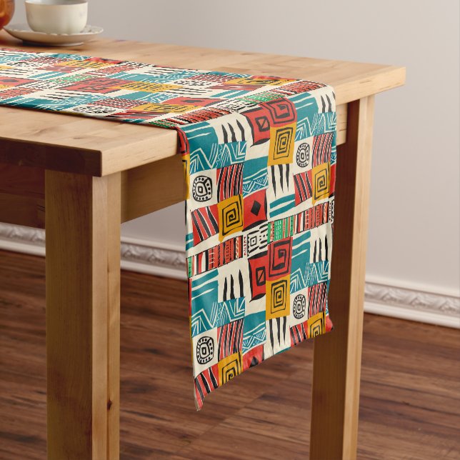 African Patchwork Table Runner (In Situ)