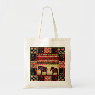 African patchwork tote bag