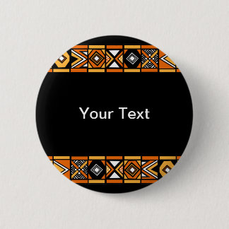 African pattern 6 cm round badge