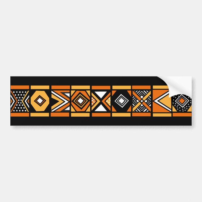African pattern bumper sticker (Front)