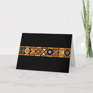 African pattern card