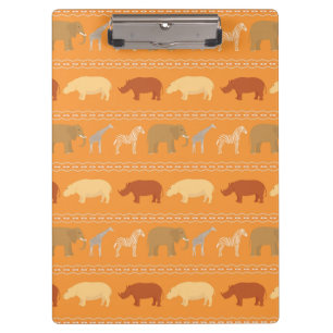 African pattern clipboard