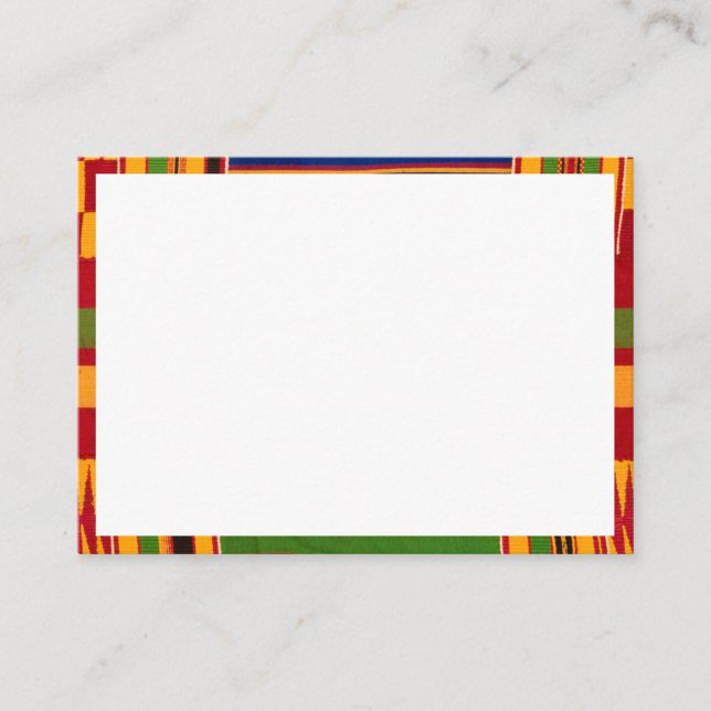 African Pattern Enclosure Cards (Front)