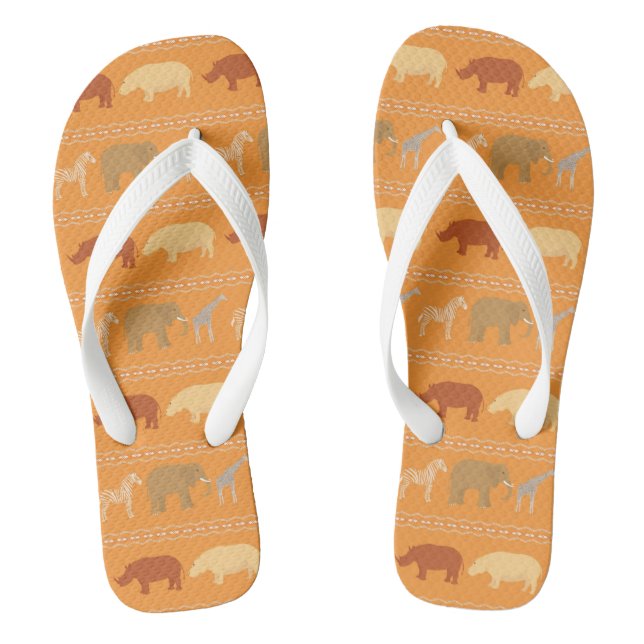 African pattern jandals (Footbed)