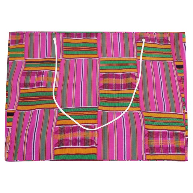 African Pattern Large Gift Bag (Front)