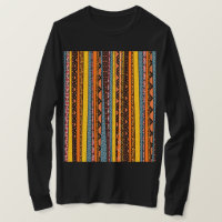 African Pattern Mix Stripes T-Shirt