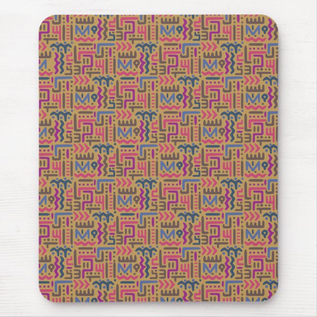 African Pattern Mouse Pad (Front)