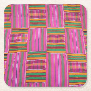 African Pattern Paper Coasters