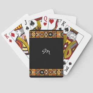 African pattern playing cards