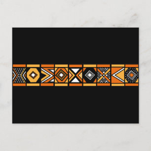 African pattern postcard