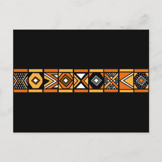 African pattern postcard