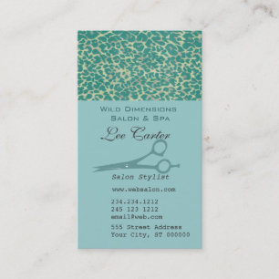 AFRICAN PATTERN  Scissors Hair Stylist Salon Appointment Card