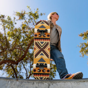 African Pattern Skateboard