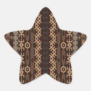 African pattern style vol35 star sticker