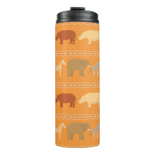 African pattern thermal tumbler