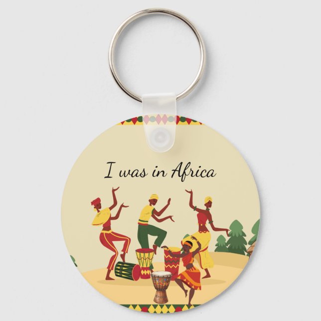 African Pattern Tote Bag | Ankara Print | Cultural Key Ring (Front)