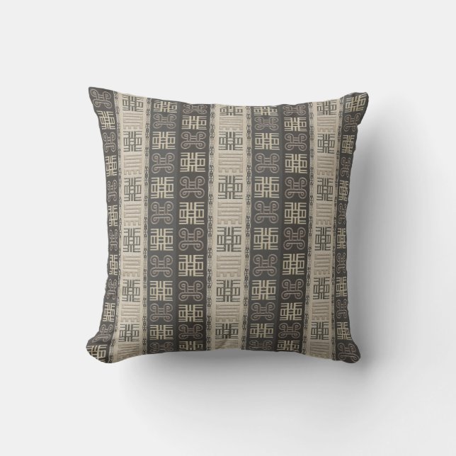 african pattern with Adinkra siymbols Cushion (Front)