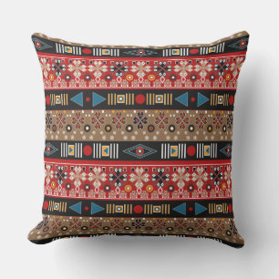 African patterns, oriental pattern throw pillow