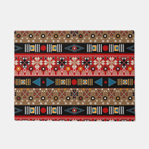 African patterns, oriental pattern throw pillow doormat