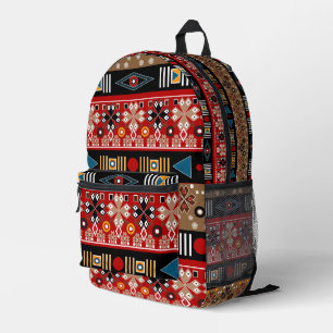 African patterns, oriental pattern throw pillow printed backpack