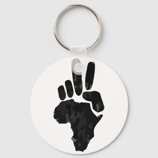 African Peace Key Ring (Front)