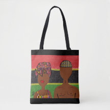 African Peace & Love Canvas Bag