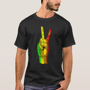 African Peace Sign Black History Month Cool BLM Me T-Shirt