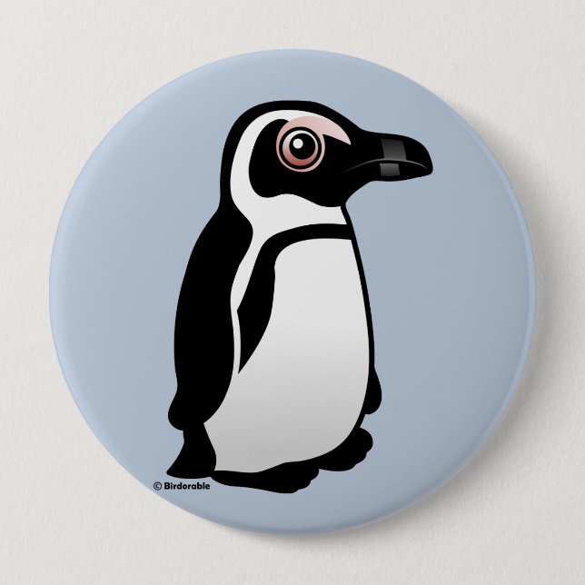 African Penguin 10 Cm Round Badge (Front)