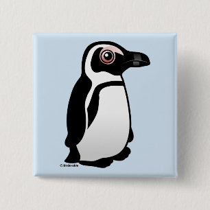 African Penguin 15 Cm Square Badge